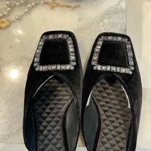 Sam Edelman velvet mules